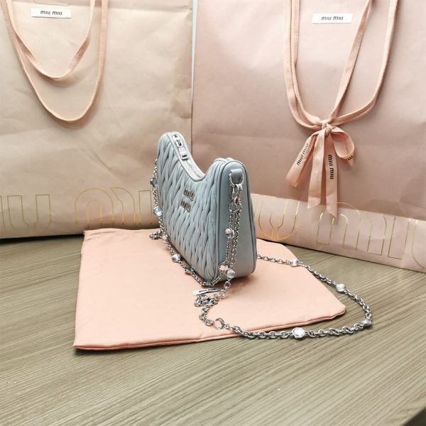 Matelasse nappa leather shoulder bag