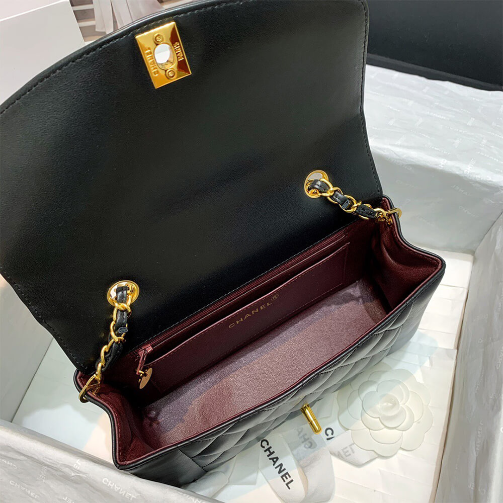 Ch*el vintage small diana flap bag